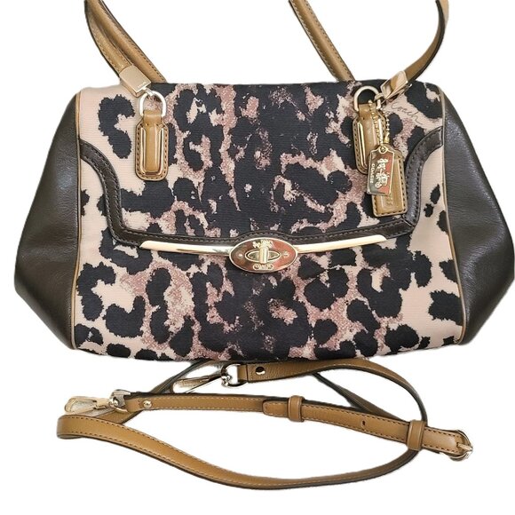 Coach Leopard Madison Handbag 25642 with COA certificate - Picture 2 of 14